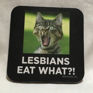 Lesbian Drink Coaster - dishwasher safe -